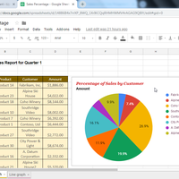 Data Entry - data presented in pie graph