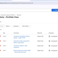 Queue Overview – Customer Support Platform- Jira