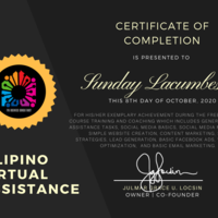Virtual Assistant Gold Certificate