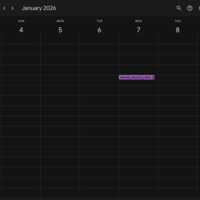 RECURRING EVENT IN CALENDAR