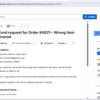 Ticket In Progress – Refund Request - Jira