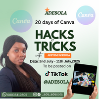 Creation of flyers, posters and graphics on Canva