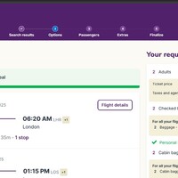 Bookng of flight with Budget.com