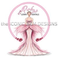 sample gown rental business logo