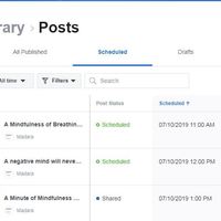 Sample Scheduling of Posts