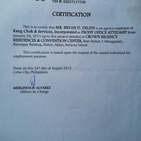My Employment Certificate