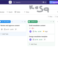 CLICK UP WORKFLOW