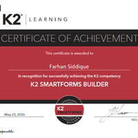 K2 SmartForm Builder Certification