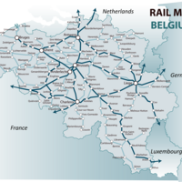 Rail Map of Belgium