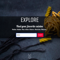 Search for favorite cuisine