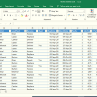 Data in Excel