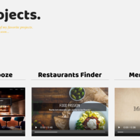 Projects page