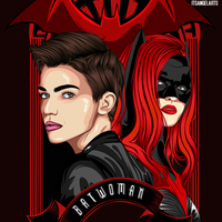 Vector Art of Batwoman