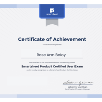 Smartsheet Certified