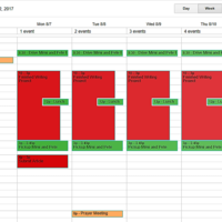 Schedule management using google calendar