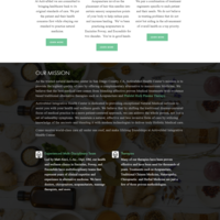 Website for an alternate medicine company