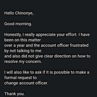 Appreciation email from a Canadian customer 