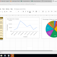Google Sheets with charts and graphs