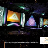 Conference backdrop design and conference concepts