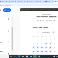 Scheduling Client's meeting on calendly