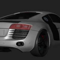 Audi R8 3D Modeling
