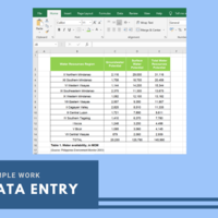 Data entry and Table creation