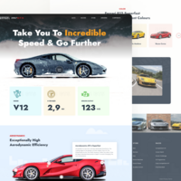 Ferrari Website Redesign Car Website Design
