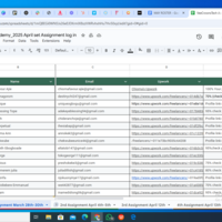  google sheet  - data enty
