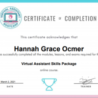 VA Training Certificate