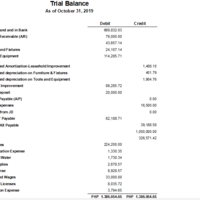 Trial Balance in Quickbooks