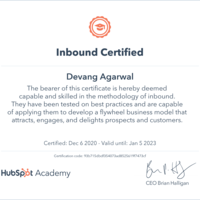 Certified Inbound Expert
