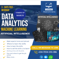 WEBINAR ORGANISED BY ME: DATA  ANALYTICS, MAE