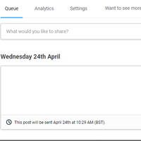 Social media post scheduling