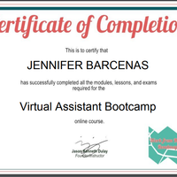 VA Bootcamp Certificate