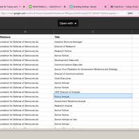 Sample Data Entry with my Client
