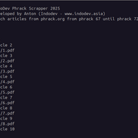 phrack.org web scrapper