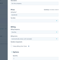 Setting up and invoice for a customer 