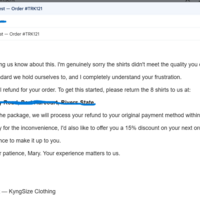 Refund & Quality Complaint Response