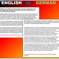 English to Germa