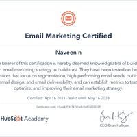 Email Marketing Course by Hubspot