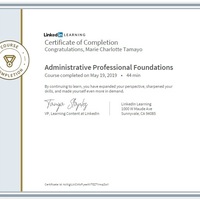 LinkedIn Learning - Administrative Professional Foundations