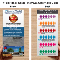 Rack card for RecoveryWerks (New Braunfels, TX)