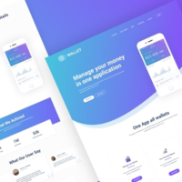 App Landing page design