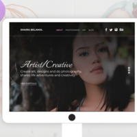 Mock-Up website design for Shaira
