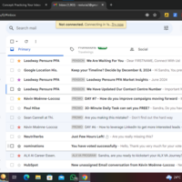 Managed a client's inbox