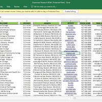 Sample contact list build