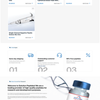 Solution Peptides | WordPress Custom Theme + ACF
