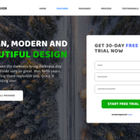 Nature Only Hero Section with CSS Grid