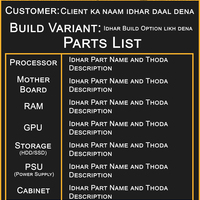Invoice/Estimate Design