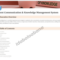 Notion Workspace: Comms & Knowledge Base